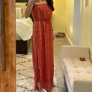 Joie Mariele Silk-Blend Maxi Dress